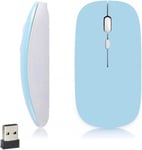 Souris Bluetooth sans Fil, Wireless Mouse, 1600 DPI Adjustable, 3 Boutons, Bluetooth 5.2, Mini Silencieux Mice compatibles avec Mac, PC, Macbook, iPad, Android, iOS, Windows (Pile AA requise)