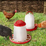 Idmarket - Lot mangeoire 3 kg et abreuvoir 3L pour poules et volailles