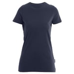 HRM Luxury Round F T-Shirt, Navy, XS Women's