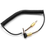 Audio Adapter for Technics EAH-A800 - 3.5mm Jack to Jack, Gold/Black