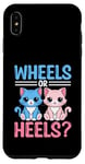 Coque pour iPhone XS Max Wheels Or Heels Chat Sexe Reveal Future Parent Dad Mom