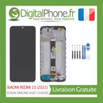 ECRAN ORIGINE RECONDITIONNE XIAOMI REDMI 10 (2021) AVEC CHASSIS + OUTILS -TVA-