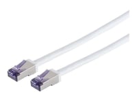 Lanview - Patch-Kabel - Rj-45 (Hane) Till Rj-45 (Hane) - 1 M - 6.2 Mm - S/Ftp - Cat 6A - Upp Till 10 Gbps Dataöverföringshastighet, High-Flex - Vit