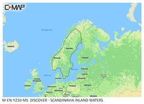 Sjökort C-map Discover Insjöar Skandinavien