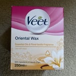 VEET Oriental Wax Essential Oils Floral Vanilla Warm Microwavable Jar 250ml