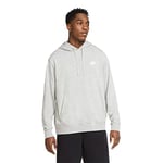 Nike CZ7857-063 Sportswear Club Sweatshirt Homme DK Grey Heather/Matte Silver/White Taille 3XL