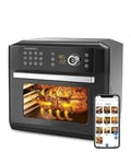 Proscenic T31 Air Fryer Oven With Rotisserie, 15L Digital Air Fryer Oven with Rapid Air Circulation, LED Touchscreen & APP/ALEXA Control, 12 Preset Programs, 100+ Online Recipes, 6 Accessories, 1700W