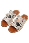 DOGO Cappi Go Home Girls Sandals Thick Banded Tasseled Spring Summer Shoes Vegan Leather Cat and Bird Animal Printed Design