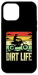 Coque pour iPhone 15 Pro Max Dirt Life Motocross Dirt Bike Rider Moto Biker