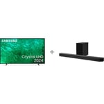 Samsung 55" DU8072 – 4K LED TV + HW-Q700D 3.1.2 Dolby Atmos Soundbar -tuotepaketti