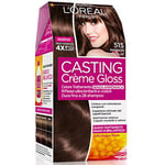 L'Oréal Paris Casting Creme Gloss, tratamiento colorante para el cabello, sin amoniaco para una fragancia agradable. Marron Chocolat 515