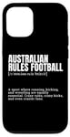 iPhone 12/12 Pro Funny Australian Rules Football Crazy Fans Definition Case