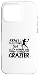 Coque pour iPhone 16 Pro Joueur de ping-pong Crazy Table Tennis Fille