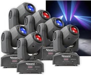 6-pack BeamZ Panther 25 Led Spot Moving Head IRC MKII, Paket med 6st Movinghead LED Spot. SKY-150.460