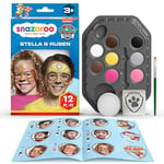 Snazaroo PAW Patrol Face Paint Kit, Skye and Rubble, 12pcs Set