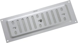 Grille d'aération réglable en aluminium 228 mm x 76 mm, SAA (argenté)