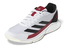 adidas Homme Courtquick Padel Shoes Chaussures, FTWR White Core Black Lucid Red, 45 1/3 EU