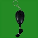 Black Personal Safety Rape Alarm Trigger Loud 100db Compact Fix Keyring Holder