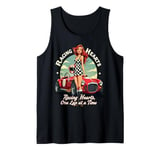 Racing Hearts, One Lap At A Time Pinup Tank Top