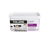 Tollens - Peinture Blanche Velours - Toutes Pièces - Pour Murs, Plafonds et Boiseries - Opacité Renforcée - Séchage Rapide - Lessivable - Fabriqué en France - Blanc - 5L = 60m2