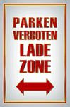 Schatzmix Parken Plaque Murale en métal Inscription Lade Zone 20 x 30 cm Multicolore