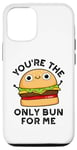 Coque pour iPhone 12/12 Pro Tu es le seul pain pour moi, jeu de mots amusant à hamburger