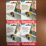 Sandisk Ultra Fit 16/32/64/128 Gb Usb 3.1 Flash Drive Memory Stick 130mbs