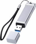 Clé USB 3.0 UFSD 64Go Memory Stick 405 Mo/s Flash Drive en Métal avec Porte-Clés USB Stockage de Données Portable Pen Drive Mini Flash Drive pour PC, Tablettes