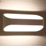 Goeco - Applique Murale Interieur, Lampe Murale led Moderne, Ø25CM Applique Murale Aluminium pour Salon, Chambre, Couloir, 5W, , IP44, Blanc Chaud