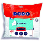 Lot de 2 Oreillers Médium - l'essentiel - 50x70 cm - 100% Polyester - Dodo