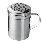 Stainless Steel Flour/Chocolate Dredger Shaker with Handle 10oz Sifter Sprinkler