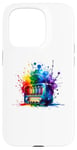 Coque pour iPhone 15 Pro Splash Art Radio Vintage Radios Antiques