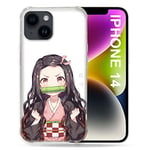 Coque pour Iphone 14 (6.1) Manga Demon Slayer Nezuko