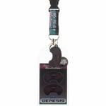 OFFICIAL SEGA GENESIS 'JOIN THE 16 BIT REVOLUTION' PRINT BLACK PRINTED LANYARD