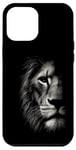 Coque pour iPhone 12 Pro Max Lion tête de lion papa lion chat sauvage souverain dans le règne animal