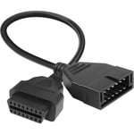 CDQ Adapterkabel för GM 12pin till OBD1 till OBD2 16-polig kontakt för GM-fordon 40 cm