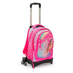 Giochi Preziosi Barbie Sac à dos Trolley 3 roues Est avec système Smart Click Dossier Confort Back, Bretelles rembourrées, poche avant et intérieure Dimensions 31 x 43 x 17 (+9) cm Capacité 35 l,