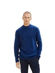 TOM TAILOR Men's Cable knit Jumper 1033661, 19168 - Hockey Blue, S