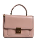 Sac À Bandoulière Femme MINDY En Cuir Rose Avec Logo Michael Kors