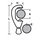 Coupe-tube acier ø 10-42 mm virax - 210110