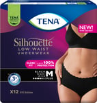 TENA Silhouette Plus M Black LW 12 st