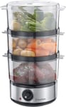 Russell Hobbs 3 Tier Electric Food Steamer Stackable Baskets Food Storage 14453