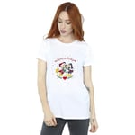 Disney Dam/Damer Mickey Mouse Mickey Minnie Jul Cotto White 3XL