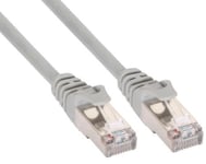 Ewent Câble de réseau Patch blindé, Cat 5 F U/UTP, aWG 26/7, 2 connecteurs RJ45 Argent Gris 10 m