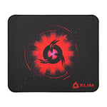 KLIM Tapis de Souris Medium - Surface Étendue (M) - Grand Tapis de Souris pour Gamer - Base en Caoutchouc Antidérapant - Surface Texturée Haute Précision - 320 x 270 x 4 mm - Rouge