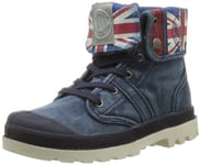 Palladium Baggy Flag, Boots mixte enfant, Bleu (089 Navy), 36 EU