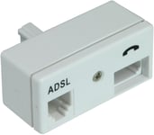 ADSL BROADBAND FILTER PLUG P287A White 6.0672 x 3.5 x 20.00 Seamless Connection