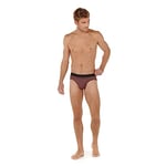 HOM Slip HO1 Murray, Imprimé géométrique Tons de Noir/Rouge, XL Homme