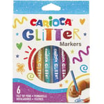 Carioca Glitterpennor 6 st