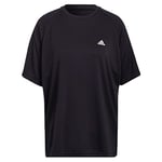 adidas Femme Yoga Boyfr Tee T Shirt, Noir, XL EU